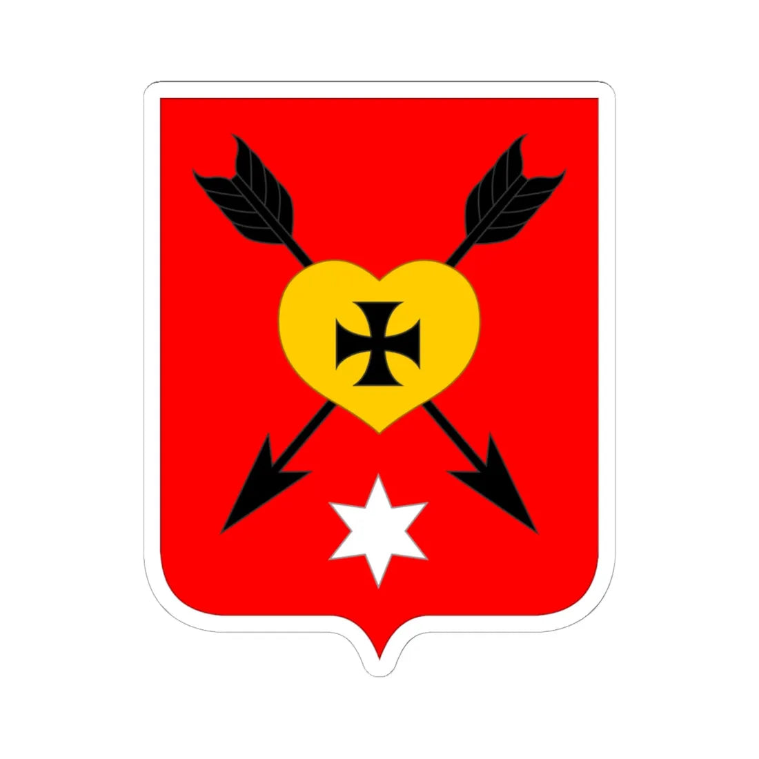 Герб Ічні 1730 (Ukraine) (Coat of Arms) STICKER Vinyl Kiss-Cut Decal 6 Inch White - The Sticker Space