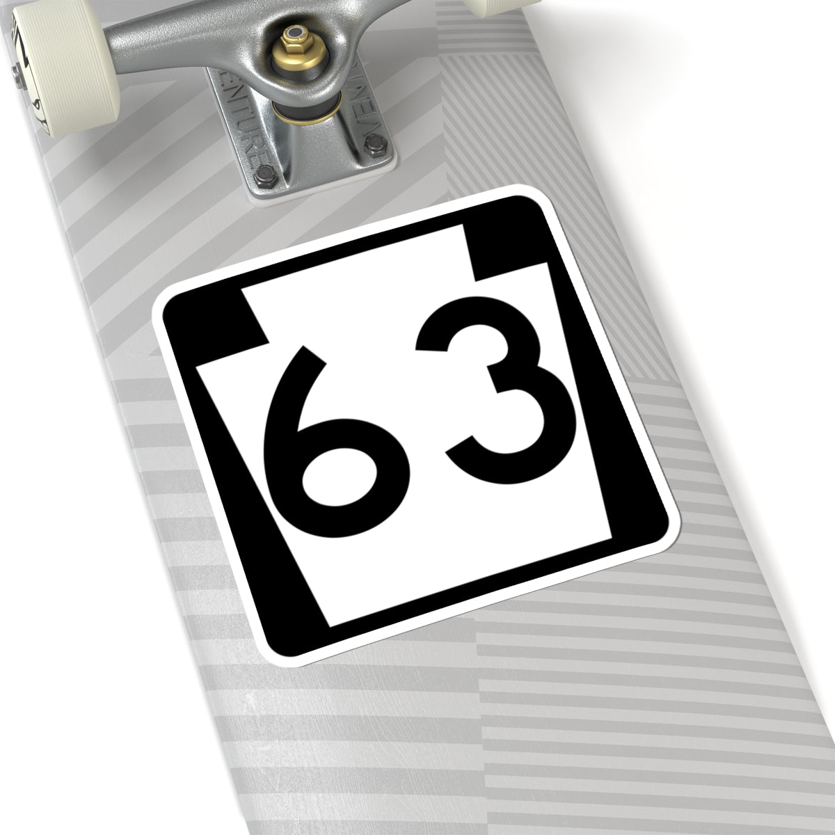 PA-63 (Pennsylvania) (Road Sign) STICKER Vinyl Kiss-Cut Decal