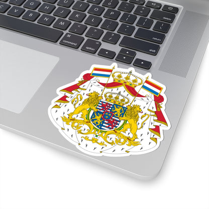 Armoiries Luxembourg Bourbon avec ornements 2 (Spain) (Coat of Arms) STICKER Vinyl Kiss-Cut Decal