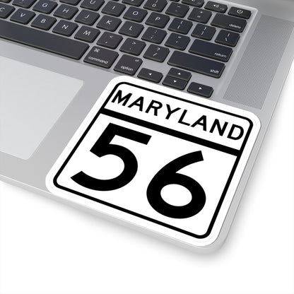 MD Route 56 (Maryland) (Road Sign) STICKER Vinyl Kiss-Cut Decal