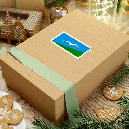 Flag of Anivsky rayon Sakhalin oblast (Russia) STICKER Vinyl Kiss-Cut Decal