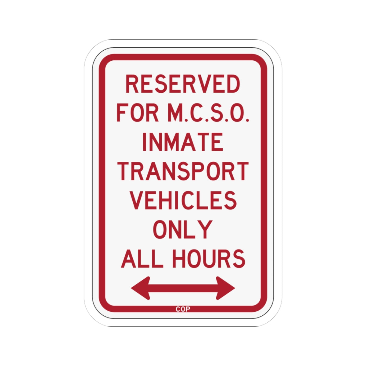 PBOT Road sign P4135D (Oregon) (Road Sign) STICKER Vinyl Kiss-Cut Decal