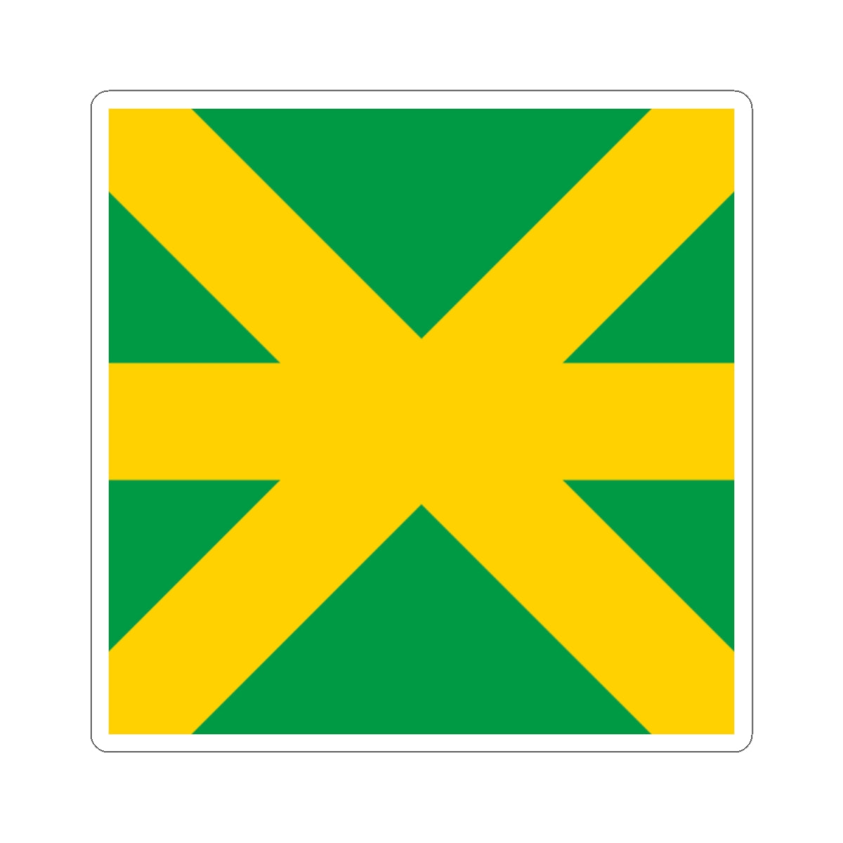 Flag of Kavlinge (Sweden) STICKER Vinyl Kiss-Cut Decal