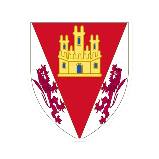 Arms of Diego of Castile son of King Peter (Spain) (Coat of Arms) STICKER Vinyl Kiss-Cut Decal