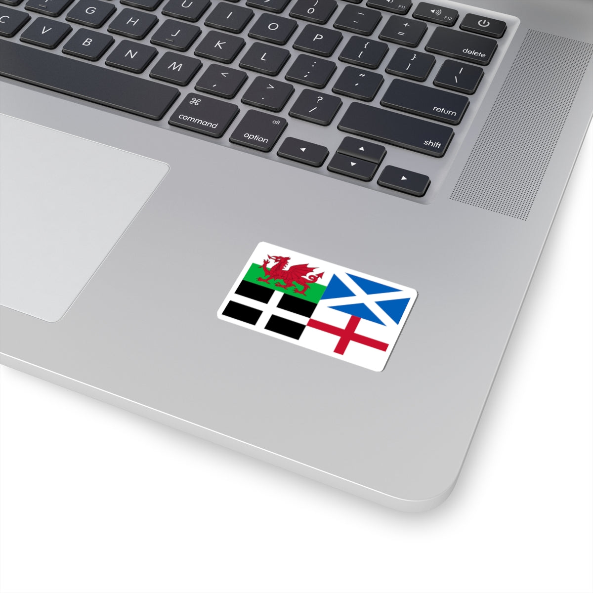 Flags of Wales Scotland Cornwall and England (England) STICKER Vinyl Kiss-Cut Decal