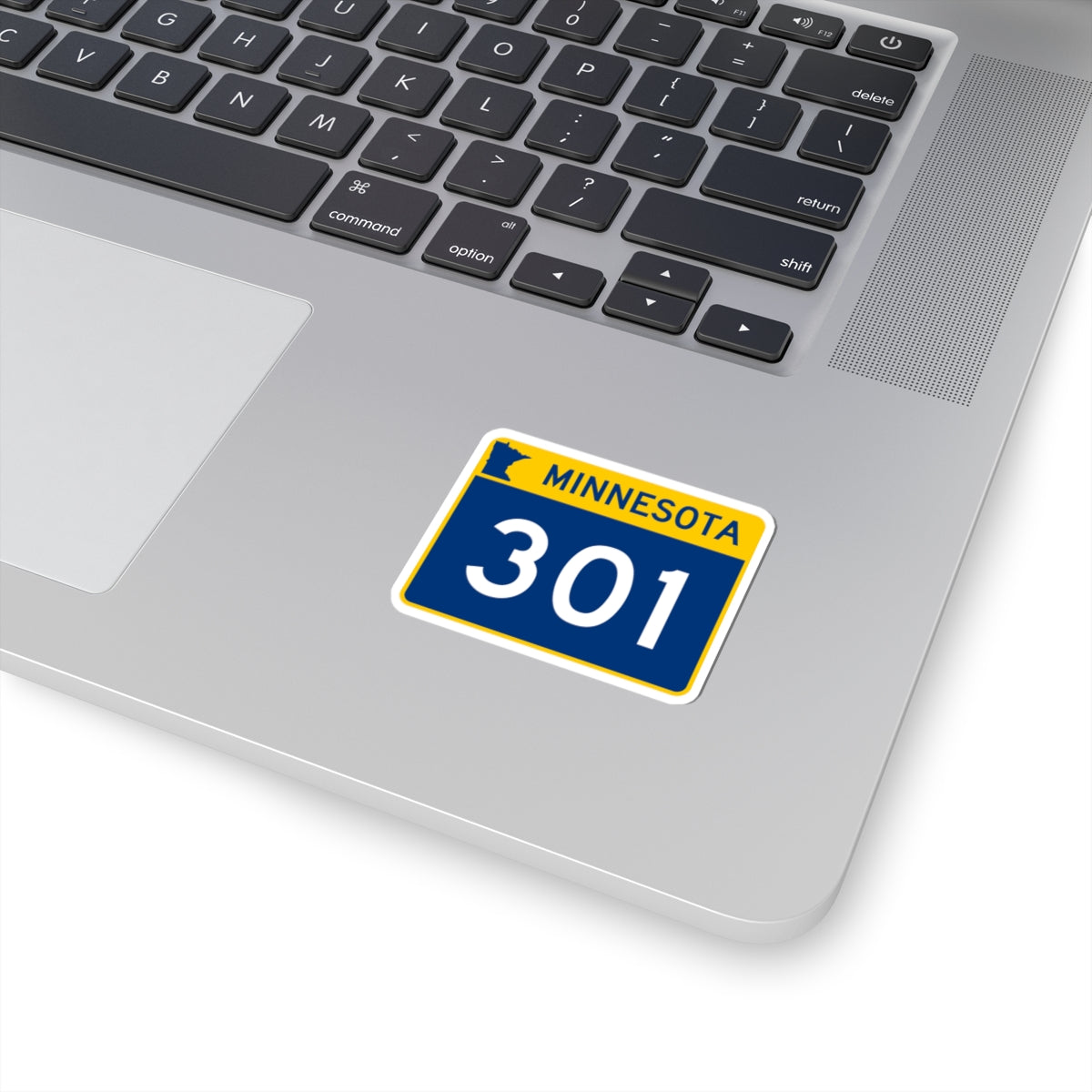 MN-301 wide (Minnesota) (Road Sign) STICKER Vinyl Kiss-Cut Decal