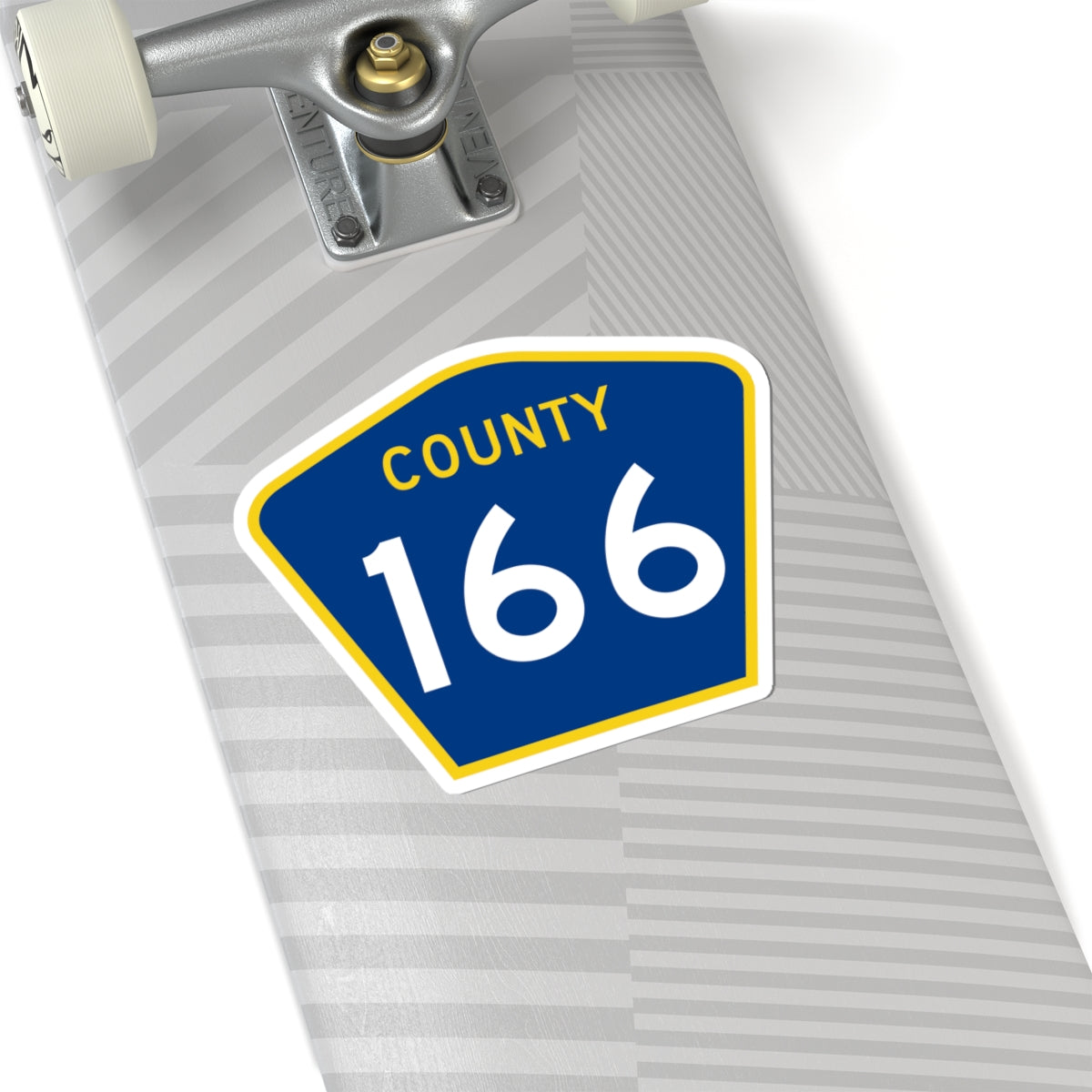 County 166 MN (Minnesota) (Road Sign) STICKER Vinyl Kiss-Cut Decal