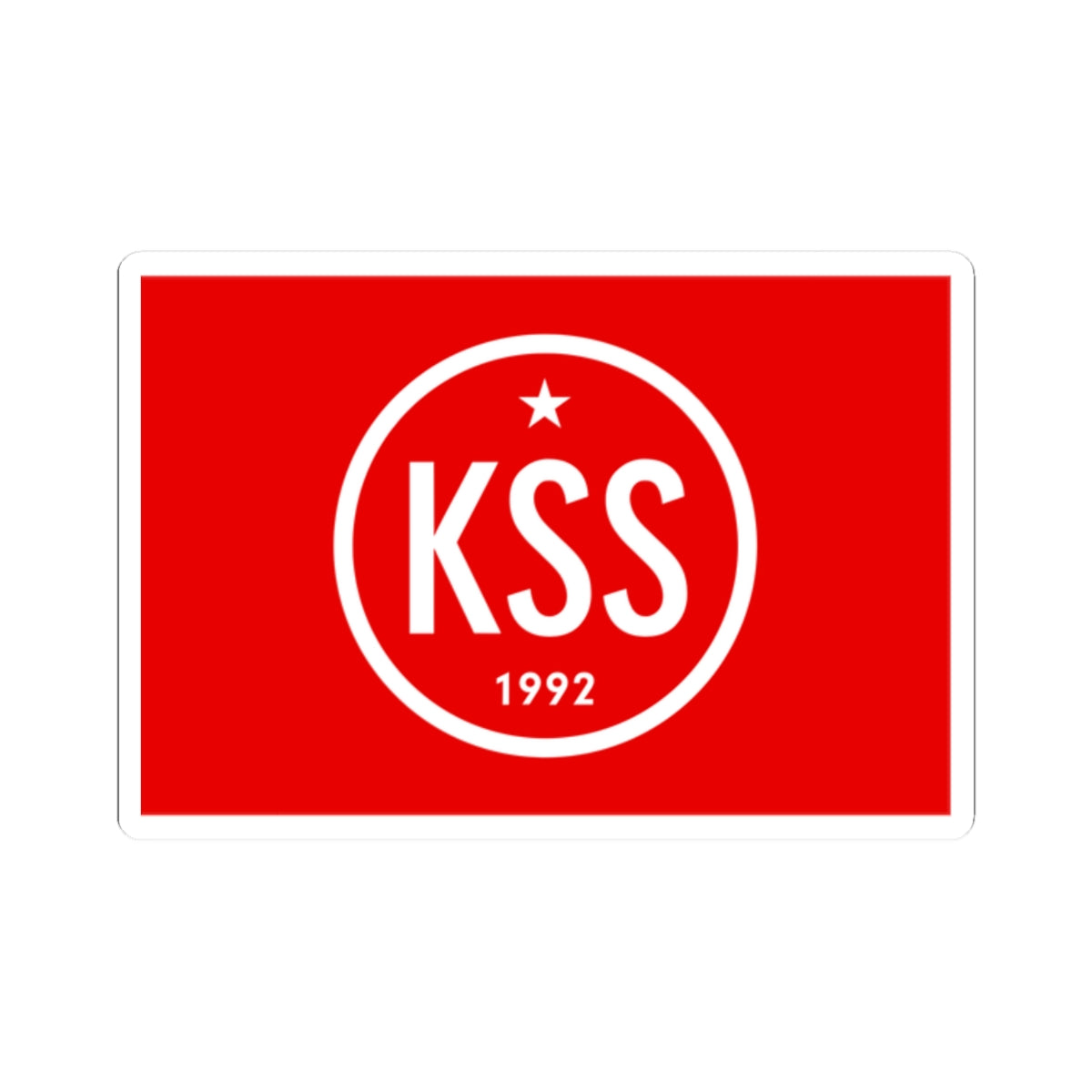 Flag Of The Communist Party Of Slovakia (Slovakia) STICKER Vinyl Kiss-Cut Decal