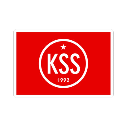 Flag Of The Communist Party Of Slovakia (Slovakia) STICKER Vinyl Kiss-Cut Decal