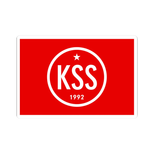 Flag Of The Communist Party Of Slovakia (Slovakia) STICKER Vinyl Kiss-Cut Decal