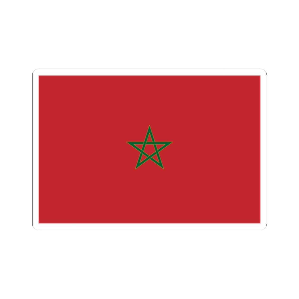 Flag of Morocco parametric version (Morocco) STICKER Vinyl Kiss-Cut Decal