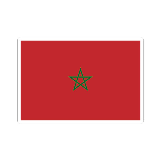 Flag of Morocco parametric version (Morocco) STICKER Vinyl Kiss-Cut Decal