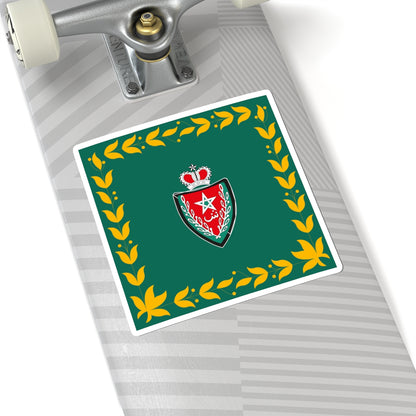Flag of the DGSN (Morocco) STICKER Vinyl Kiss-Cut Decal