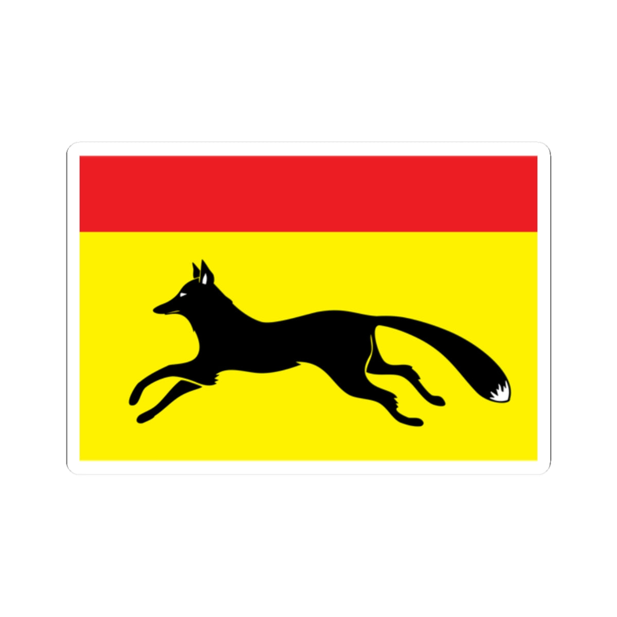 Flag of Totemsky rayon Vologda oblast (Russia) STICKER Vinyl Kiss-Cut Decal