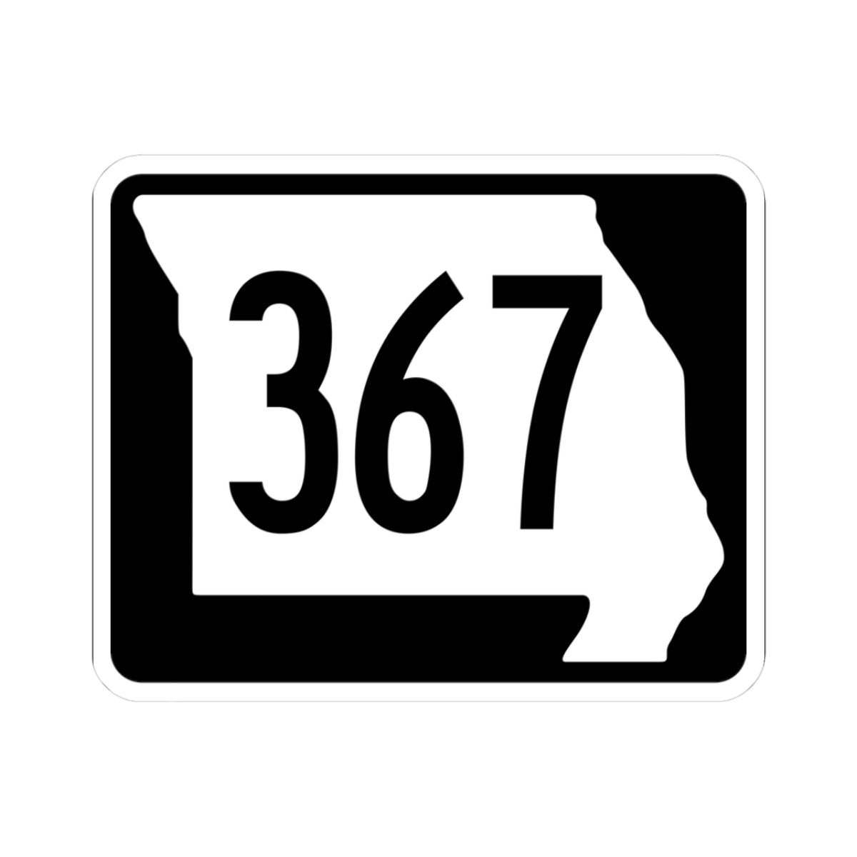 MO-367 (Missouri) (Road Sign) STICKER Vinyl Kiss-Cut Decal