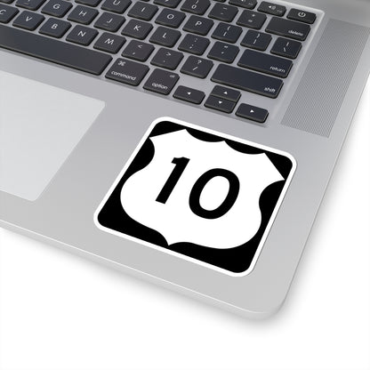 US 10 MN 1961 (Minnesota) (Road Sign) STICKER Vinyl Kiss-Cut Decal