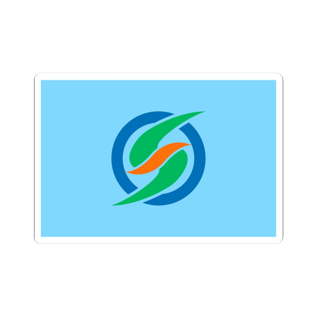 Flag of Shika Ishikawa (Japan) STICKER Vinyl Kiss-Cut Decal