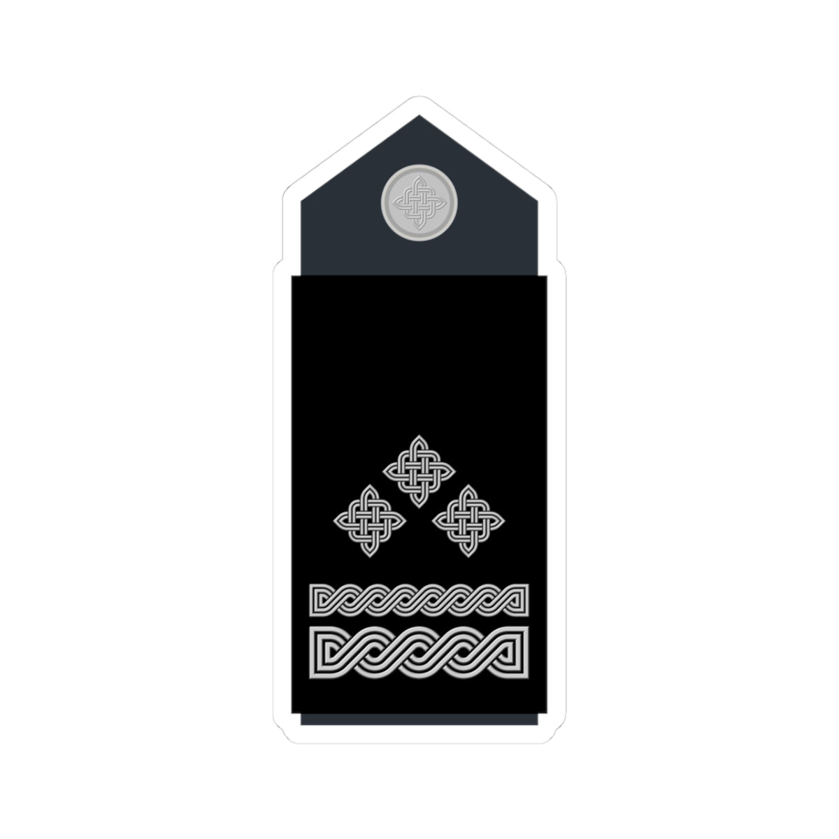 Naramenica službene odore brigadira HRZ i PZO (Croatia) (Military Rank) STICKER Vinyl Kiss-Cut Decal