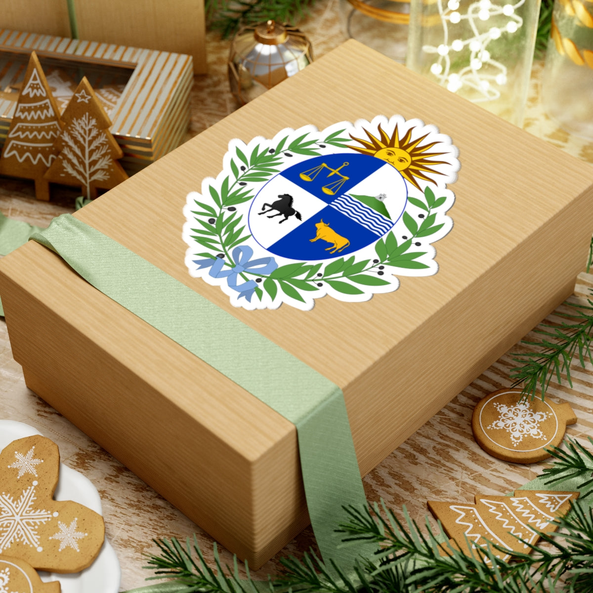 Coat of arms of Uruguay - STICKER Vinyl Kiss-Cut Decal