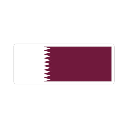 Flag of Qatar 1949-1971 (Qatar) STICKER Vinyl Kiss-Cut Decal