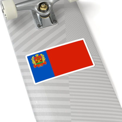 Flag of Kemerovo oblast 2002 (Russia) STICKER Vinyl Kiss-Cut Decal