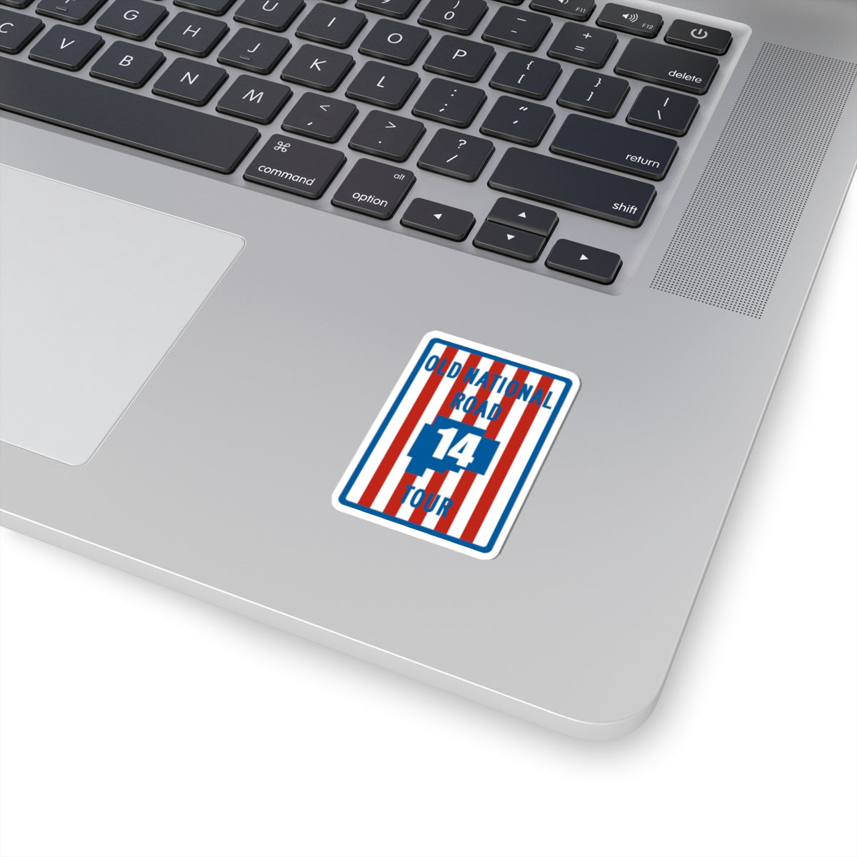 Old National Road Tour 14 (Ohio) (Road Sign) STICKER Vinyl Kiss-Cut Decal