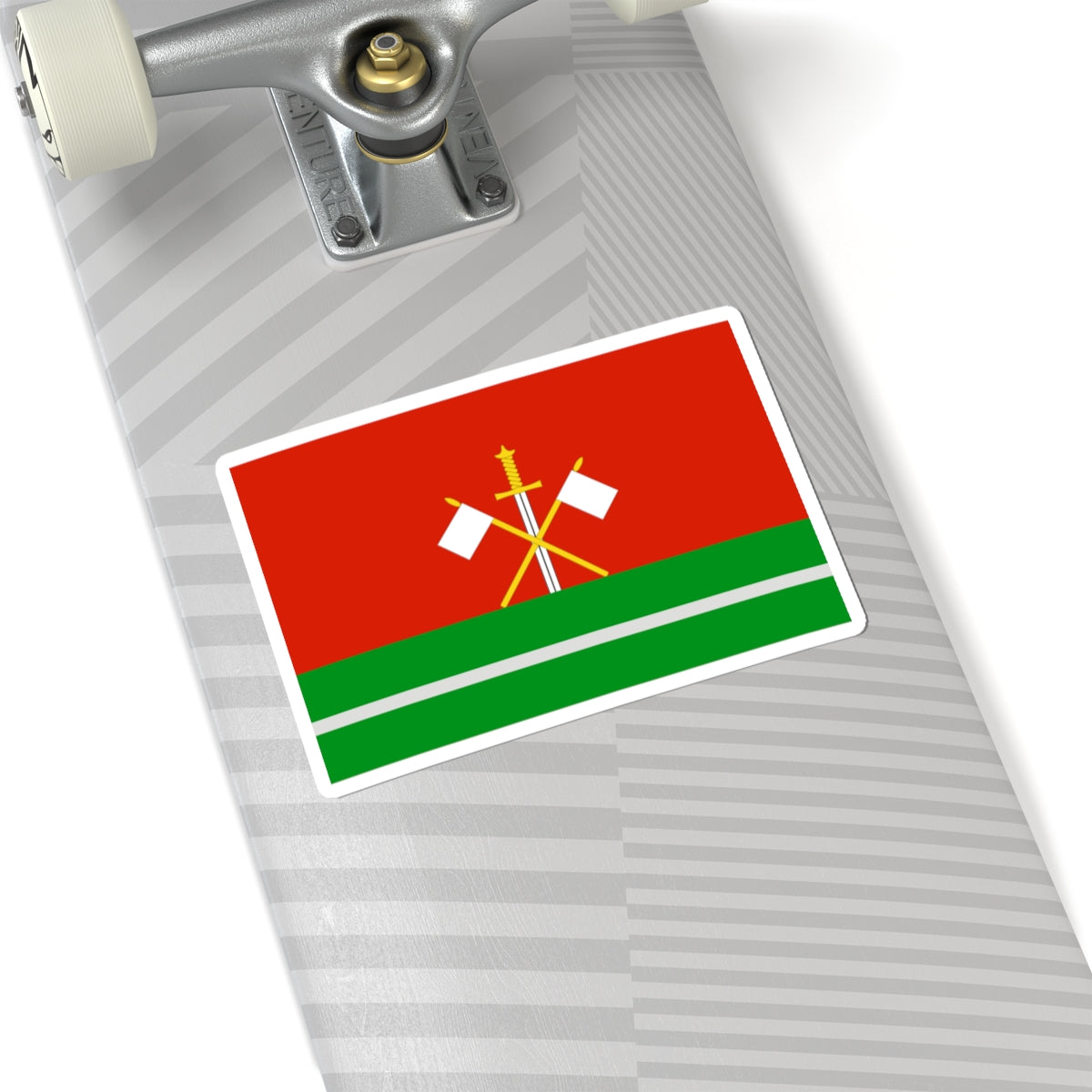 Flag of Monastyrschinsky rayon Smolensk oblast (Russia) STICKER Vinyl Kiss-Cut Decal