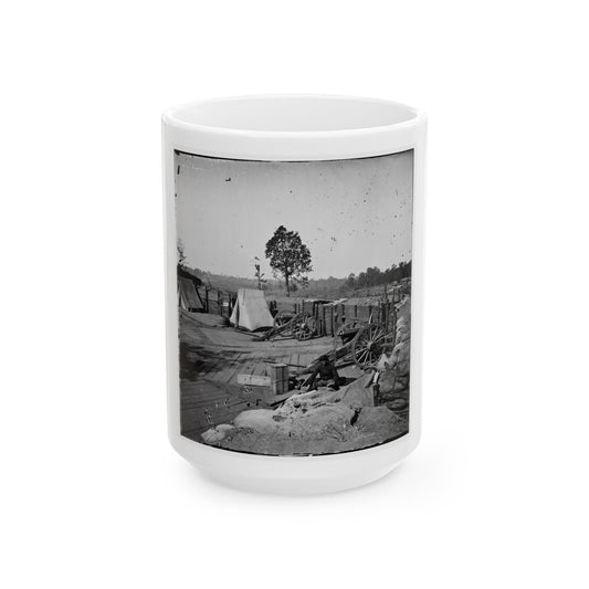 Atlanta, Georgia. Confederate Fort In Front Of Atlanta-2 (U.S. Civil War) White Coffee Mug