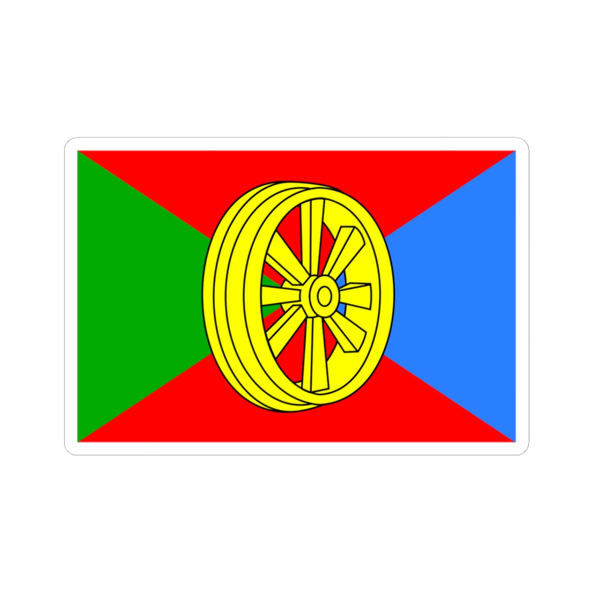 Flag of Gryazi rayon Lipetsk oblast (Russia) STICKER Vinyl Kiss-Cut Decal