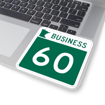 MN-60 Business (Minnesota) (Road Sign) STICKER Vinyl Kiss-Cut Decal
