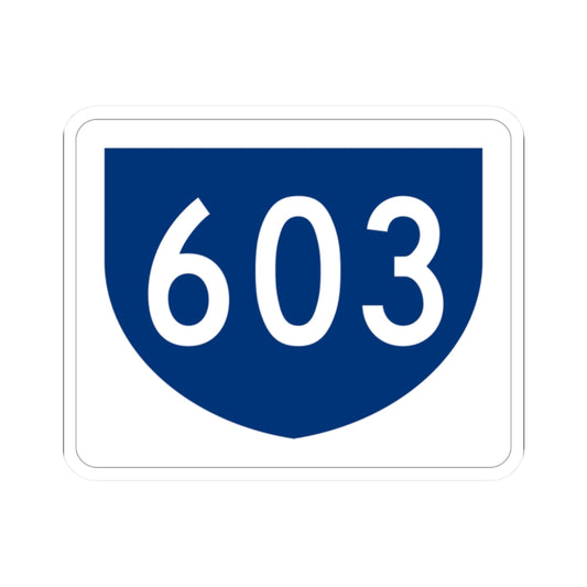 PR primary 603 (Puerto Rico) (Road Sign) STICKER Vinyl Kiss-Cut Decal