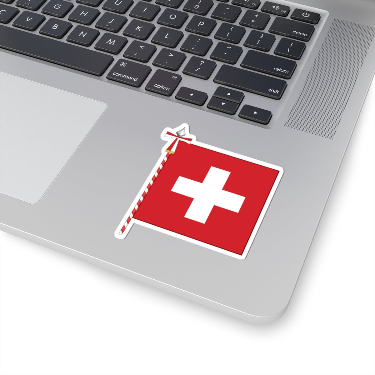 Flag of Switzerland parade (Switzerland) STICKER Vinyl Kiss-Cut Decal