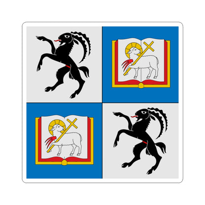 Flag of Vitus Huonder (Switzerland) STICKER Vinyl Kiss-Cut Decal