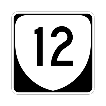 Virginia 12 (Virginia) (Road Sign) STICKER Vinyl Kiss-Cut Decal