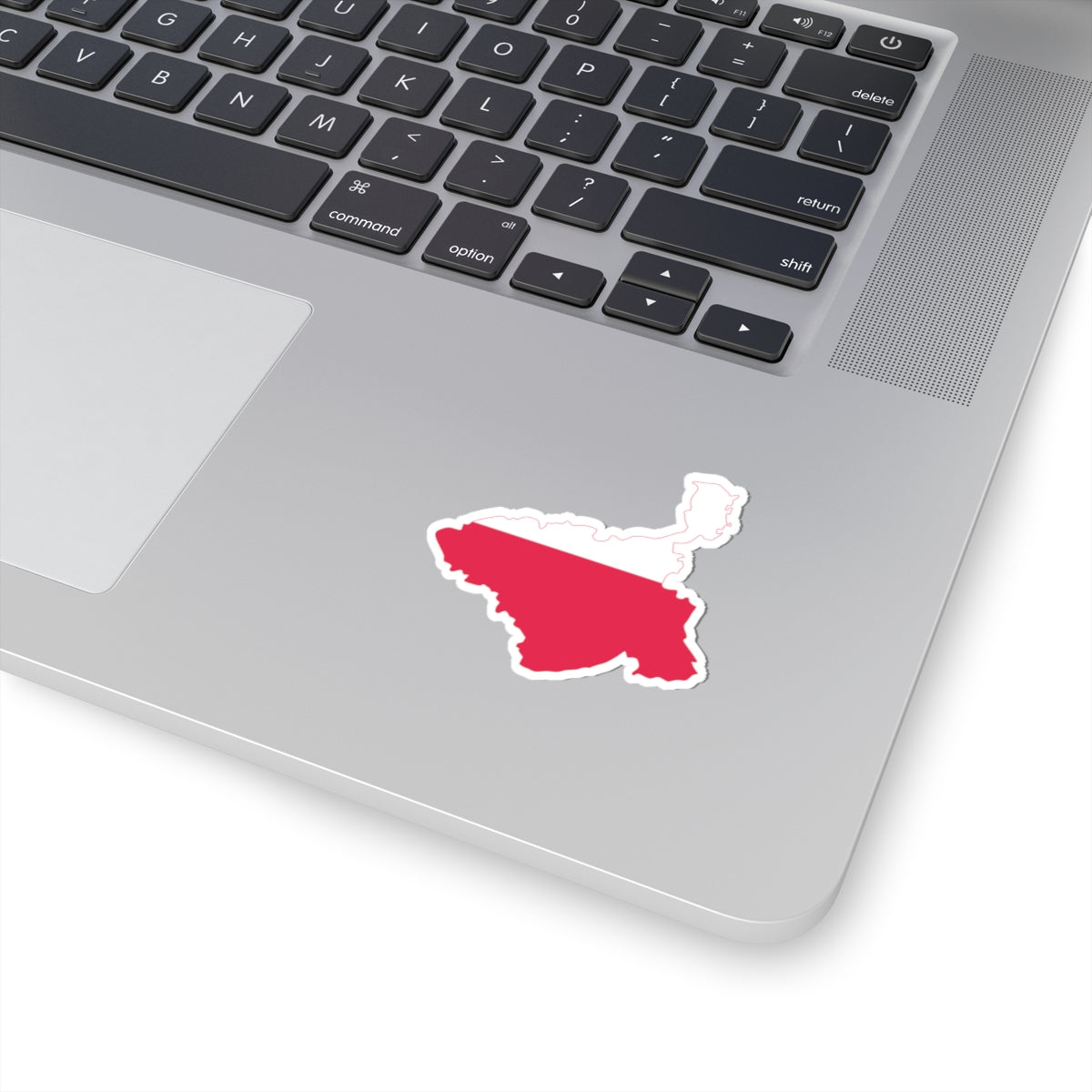 Flag-map of the Duchy of Warsaw (Poland) STICKER Vinyl Kiss-Cut Decal