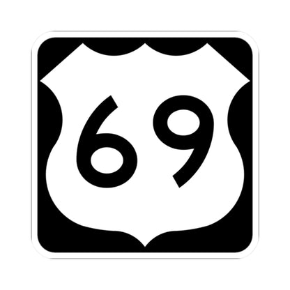 US 69 MN 1961 (Minnesota) (Road Sign) STICKER Vinyl Kiss-Cut Decal