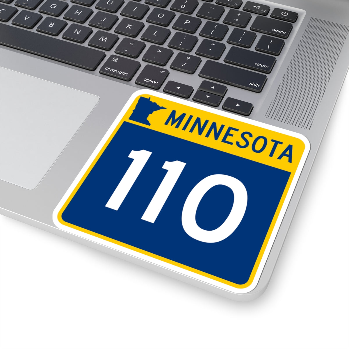 MN-110 (Minnesota) (Road Sign) STICKER Vinyl Kiss-Cut Decal