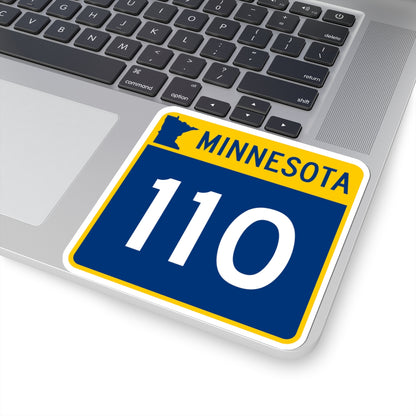 MN-110 (Minnesota) (Road Sign) STICKER Vinyl Kiss-Cut Decal