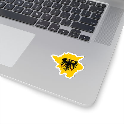 Flag-map of Holy Roman Empire 1779 (Germany) STICKER Vinyl Kiss-Cut Decal
