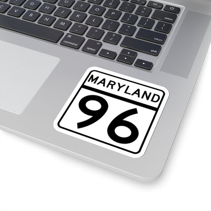 MD Route 96 (Maryland) (Road Sign) STICKER Vinyl Kiss-Cut Decal