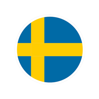 Sweden flag orb icon (Sweden) STICKER Vinyl Kiss-Cut Decal