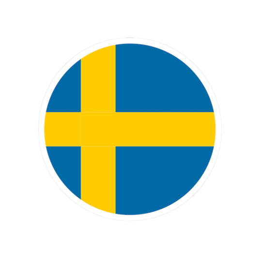 Sweden flag orb icon (Sweden) STICKER Vinyl Kiss-Cut Decal