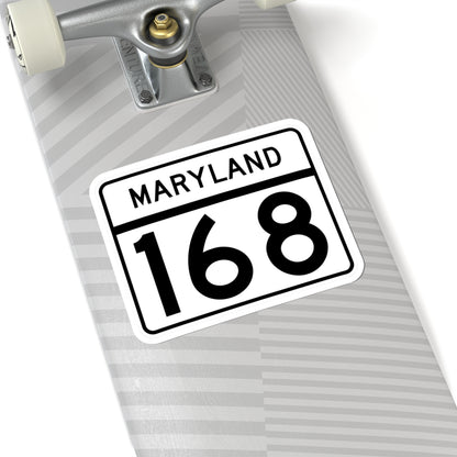 MD Route 168 (Maryland) (Road Sign) STICKER Vinyl Kiss-Cut Decal