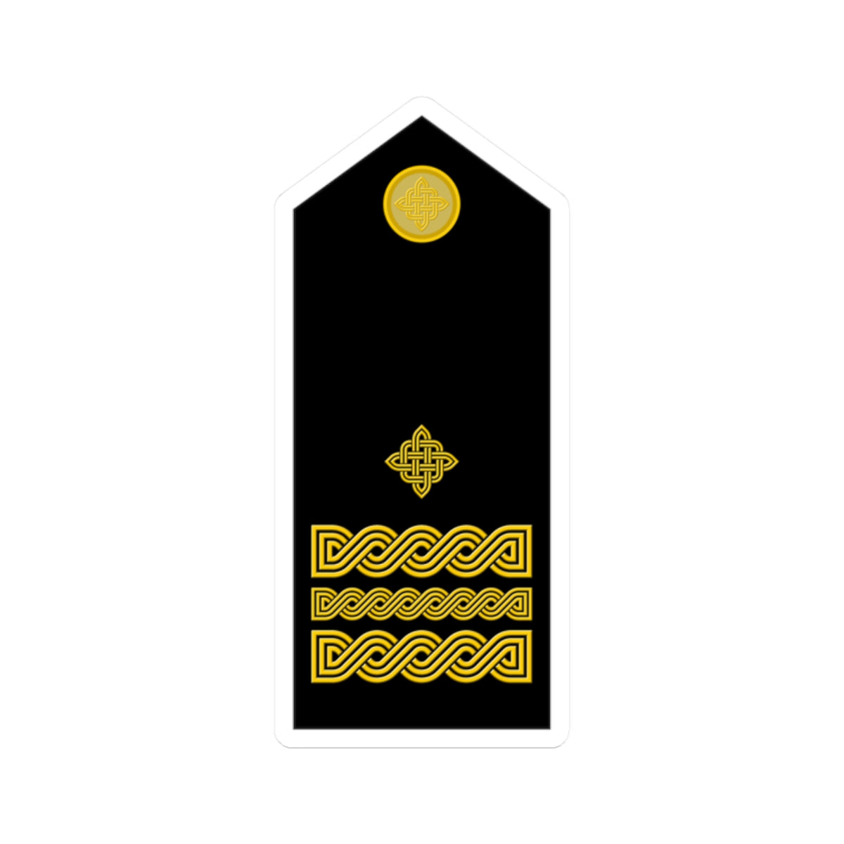 Naramenica svečane odore brigadnog generala HKoV (Croatia) (Military Rank) STICKER Vinyl Kiss-Cut Decal