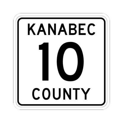 Kanabec County 10 MN (Minnesota) (Road Sign) STICKER Vinyl Kiss-Cut Decal