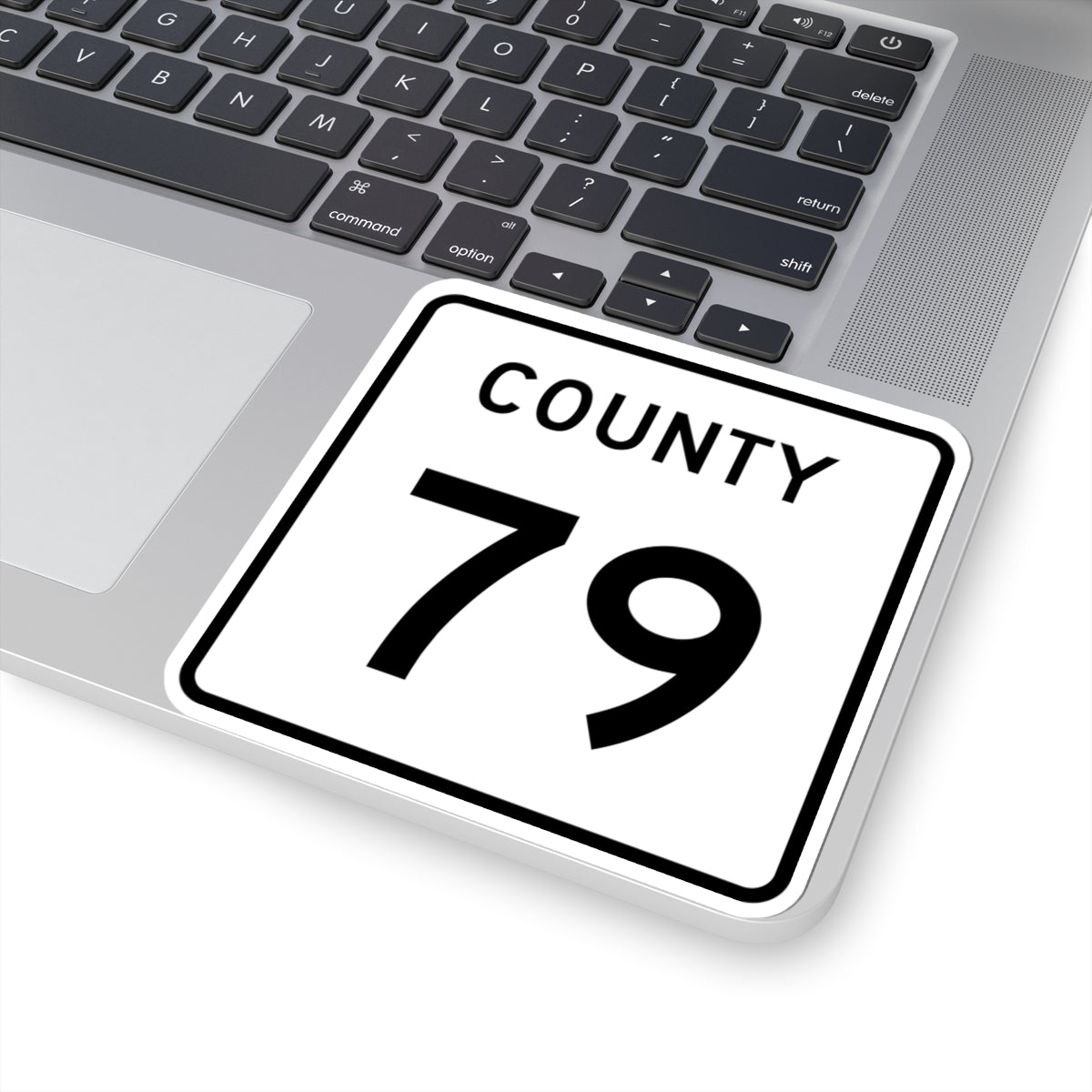 County 79 square (Minnesota) (Road Sign) STICKER Vinyl Kiss-Cut Decal