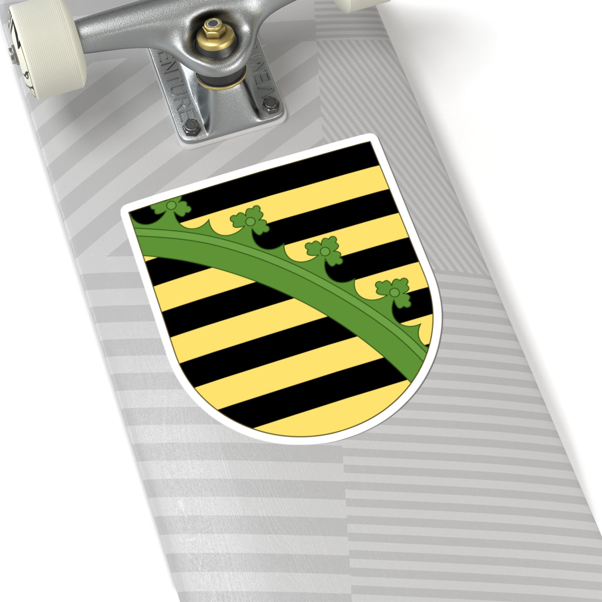 Arms of Saxony (Denmark) (Coat of Arms) STICKER Vinyl Kiss-Cut Decal