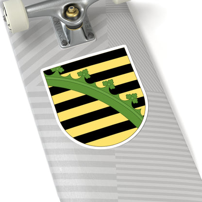 Arms of Saxony (Denmark) (Coat of Arms) STICKER Vinyl Kiss-Cut Decal