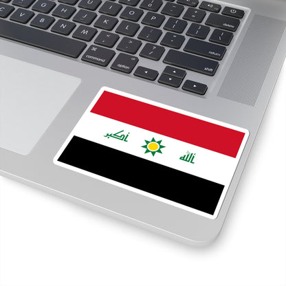 Proposed flag of Iraq first proposal 2008 (Iraq) STICKER Vinyl Kiss-Cut Decal