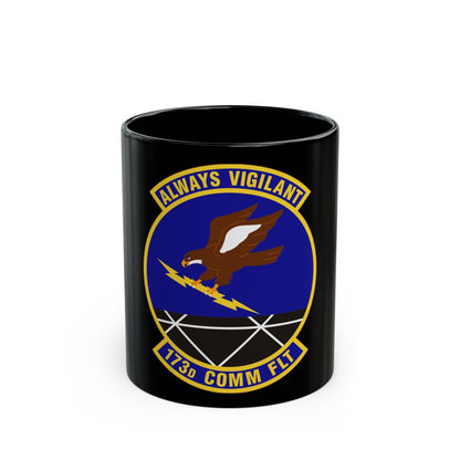 173d Communications Flight (U.S. Air Force) Black Coffee Mug-11oz-The Sticker Space